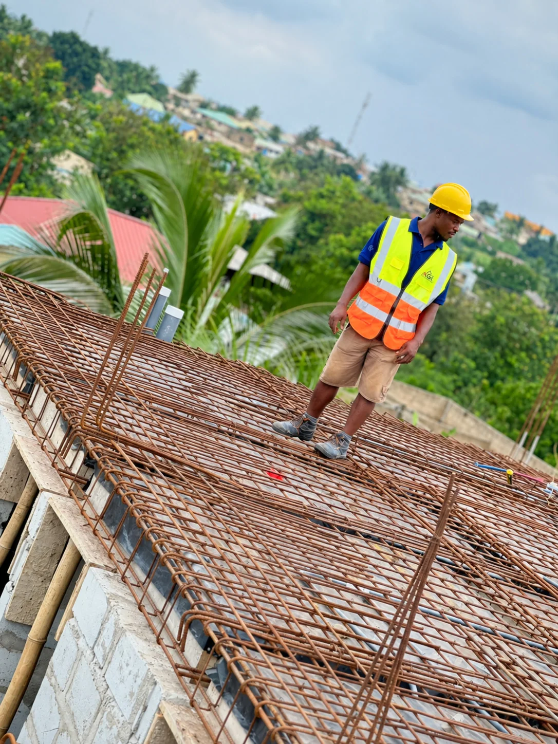 Building reinforcement work
